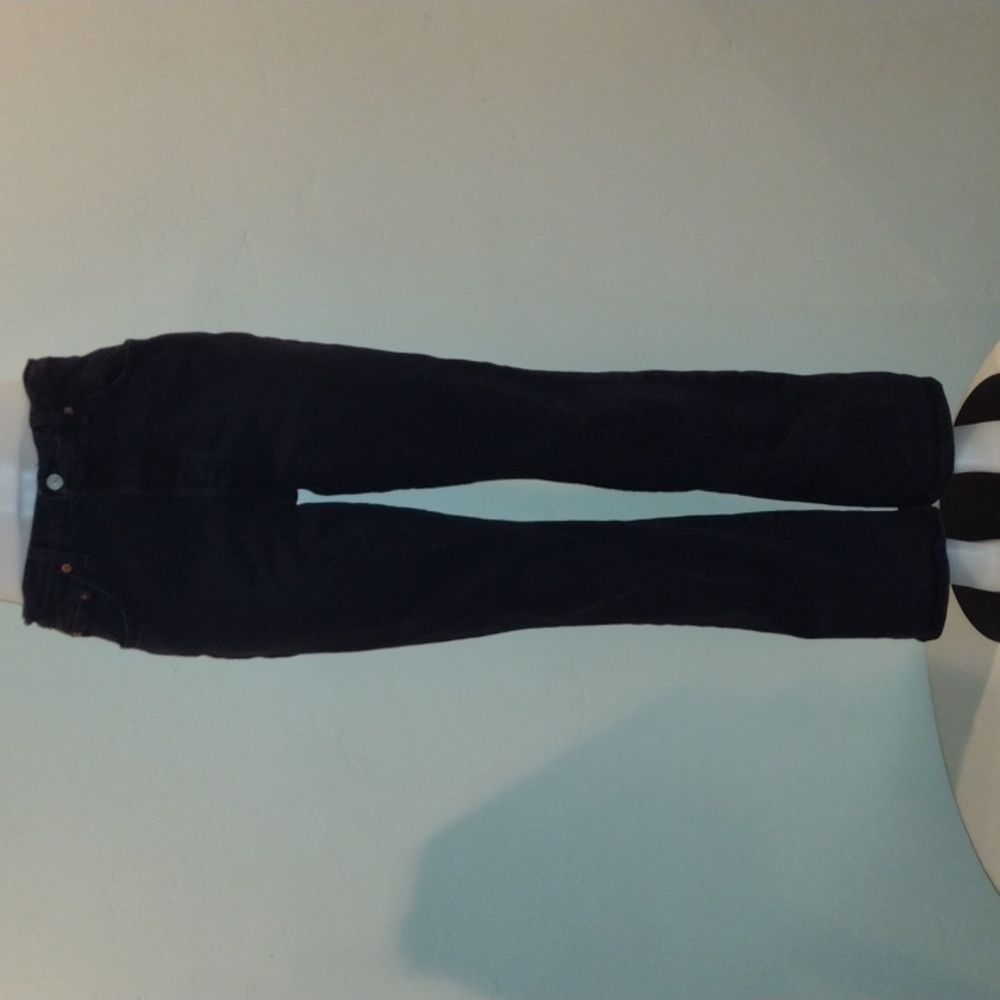 Levi's ribcage bootcut black jeans